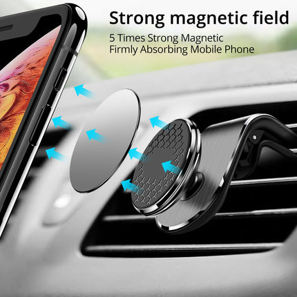 Magnetic Car Phone Mount – 360° Air Vent Phone Holder for CarBlack2