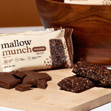 Mallow Munch - Keto Rice Crispy Treat Bar, Low - Carb SnackChocolate11