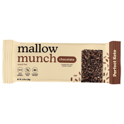 Mallow Munch - Keto Rice Crispy Treat Bar, Low - Carb SnackChocolate9
