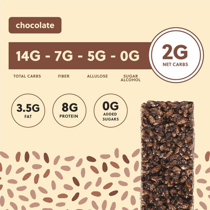 Mallow Munch - Keto Rice Crispy Treat Bar, Low - Carb SnackChocolate12