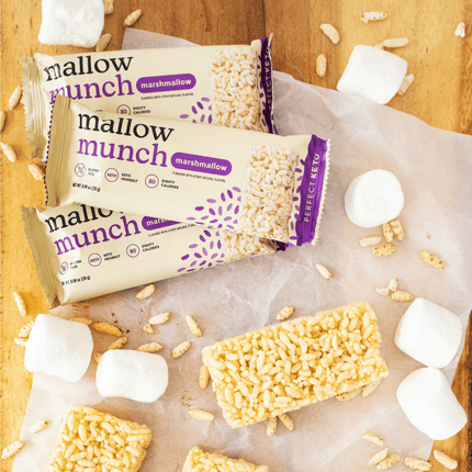 Mallow Munch - Keto Rice Crispy Treat Bar, Low - Carb SnackMarshmallow4