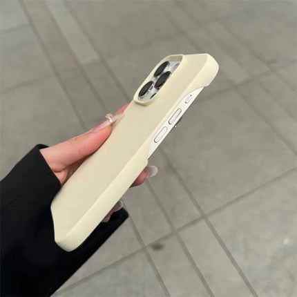 Matte Silicone iPhone Case – Slim Soft-Touch Cover for iPhone 12, 13, 14, 15 & 16 SeriesAntique White4