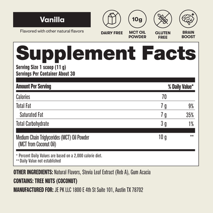 MCT Oil Powder Cinnamon ToastMCT Oil PowderCinnamon Toast15