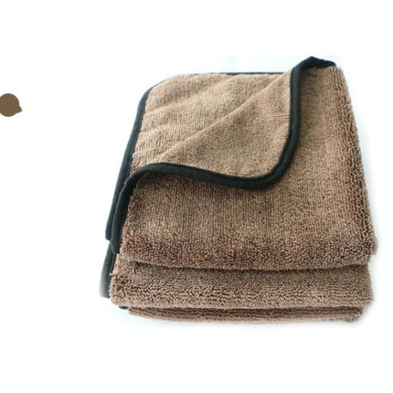 Microfiber Car Drying Towels 2-Pack – Thick 1000GSM Plush Detailing ClothsBlack2