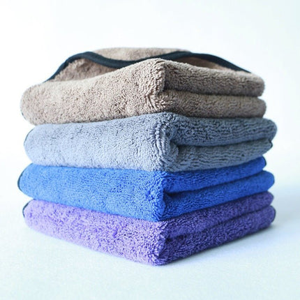 Microfiber Car Drying Towels 2-Pack – Thick 1000GSM Plush Detailing ClothsBlack5