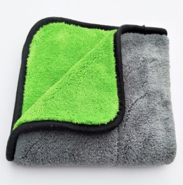Microfiber Car Drying Towels 2-Pack – Thick 1000GSM Plush Detailing ClothsBlack9