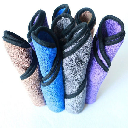 Microfiber Car Drying Towels 2-Pack – Thick 1000GSM Plush Detailing ClothsBlack3