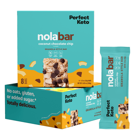 Nola Bars - Keto Granola Bar, Chewy Low - Carb Candy - Like SnackCoconut Chocolate Chip11