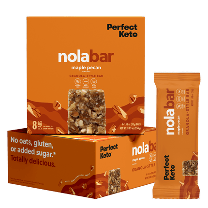 Nola Bars - Keto Granola Bar, Chewy Low - Carb Candy - Like SnackMaple Pecan6