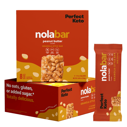 Nola Bars - Keto Granola Bar, Chewy Low - Carb Candy - Like SnackPeanut Butter16