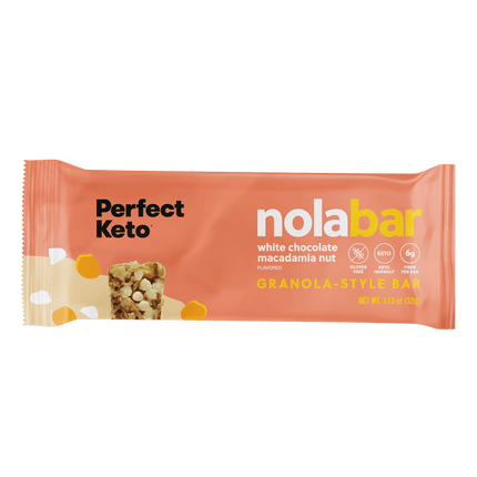 Nola Bars - Keto Granola Bar, Chewy Low - Carb Candy - Like SnackWhite Chocolate Macadamia2