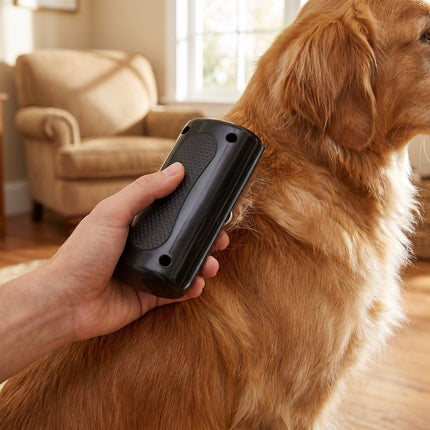 Pet Deshedding Brush – Handheld Grooming Tool for Dogs & Cats, Removes Loose UndercoatBlack1
