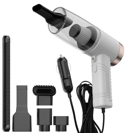 Portable Car Vacuum Cleaner – 120W Handheld 12V Vacuum with 4500Pa SuctionWhite4