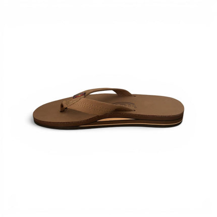 Rainbow Sandals Men's Double Layer Premier Leather Arch Support SandalDark Brown12