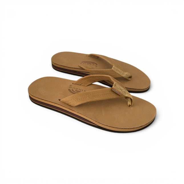 Rainbow Sandals Men's Double Layer Premier Leather Arch Support SandalSierra Brown4