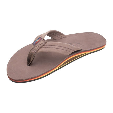 Rainbow Sandals Men's Leather Single Layer FlipflopBlack5