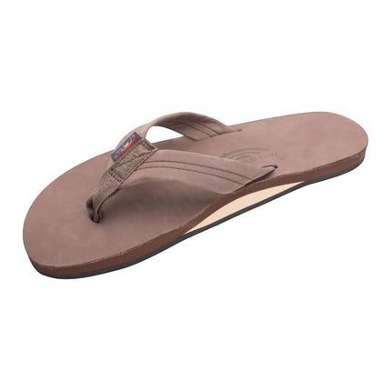 Rainbow Sandals Men's Leather Single Layer FlipflopBlack6