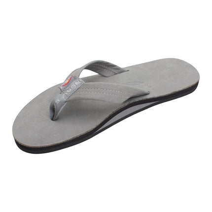Rainbow Sandals Men's Leather Single Layer FlipflopBlack7