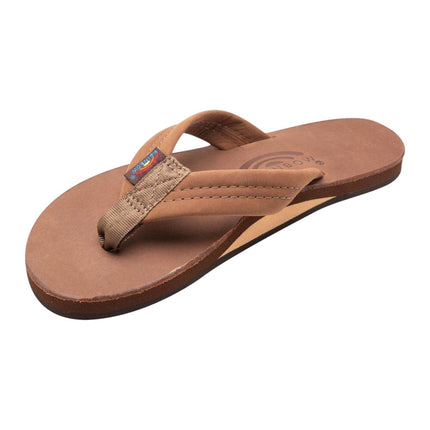Rainbow Sandals Women's Wide Strap Leather FlipflopBlack9