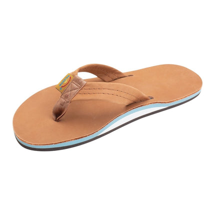 Rainbow Sandals Women's Wide Strap Leather FlipflopBlack13