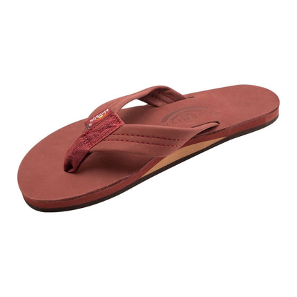 Rainbow Sandals Women's Wide Strap Leather FlipflopBlack2