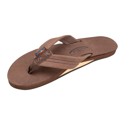 Rainbow Sandals Women's Wide Strap Leather FlipflopBlack5