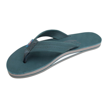 Rainbow Sandals Women's Wide Strap Leather FlipflopBlack14