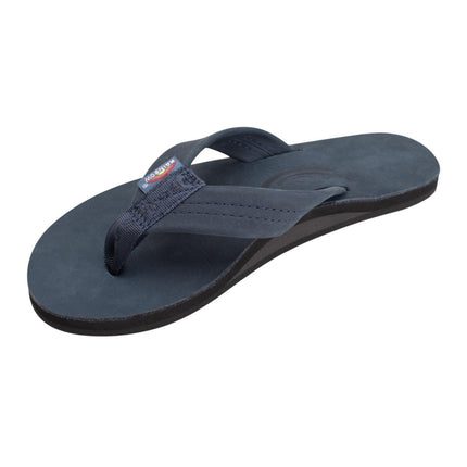 Rainbow Sandals Women's Wide Strap Leather FlipflopBlack7