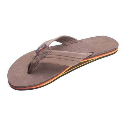 Rainbow Sandals Women's Wide Strap Leather FlipflopBlack4