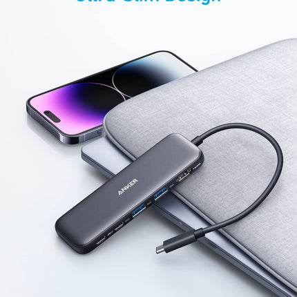 Refurbished Anker <b>332</b> USB - C Hub (5 - in - 1)Black5