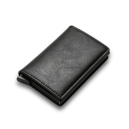 RFID Blocking Slim Wallet – Aluminum Pop-Up Card Holder for MenBlack9
