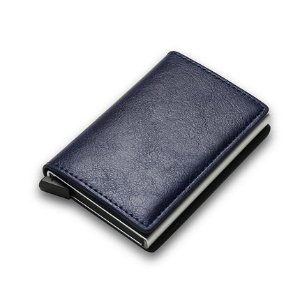 RFID Blocking Slim Wallet – Aluminum Pop-Up Card Holder for MenBlue3
