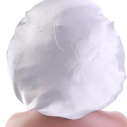 Satin Sleep Bonnet – Soft Stretch Hair Cap for Night, Curls & BraidsBlue8