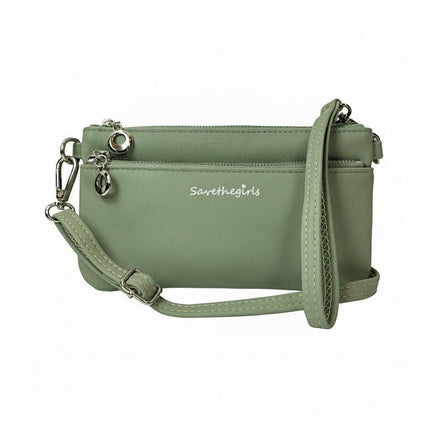 Save the Girls Bella RFID Crossbody PurseLaurel Green (Hardware: Silver)17