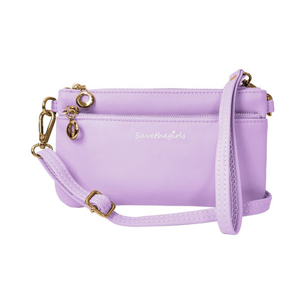 Save the Girls Bella RFID Crossbody PurseLavender (Hardware: Gold)7
