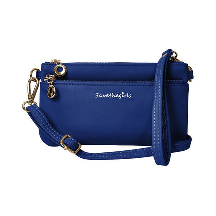 Save the Girls Bella RFID Crossbody PurseNavy (Hardware: Gold)25