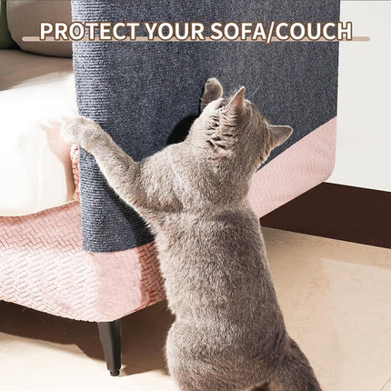 Self-Adhesive Cat Scratching Mat – Trimmable Carpet Scratch Pad for Sofas, Walls & FurnitureDark Blue8