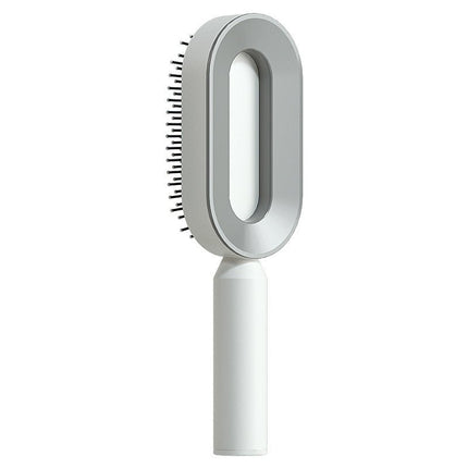 Self-Cleaning Hair Brush – One-Click Clean Detangling Brush with Air CushionBlack & Gold10
