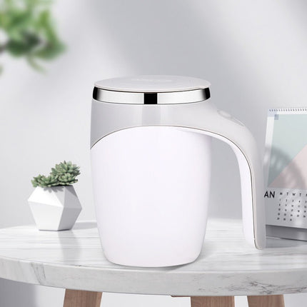 Self-Stirring Coffee Mug – Rechargeable Automatic Mixing Cup, Stainless SteelCoffee Brown1