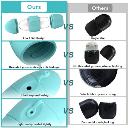 Silicone Ice Face Roller – Reusable Ice Mold for Cooling Face MassagePink10