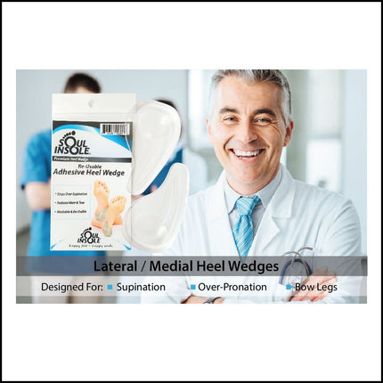 Soul Insole Heel Wedge - Reusable Adhesive Foot Alignment
