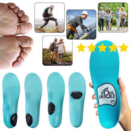 Soul Insole Instant Custom Soft Orthotic - Customizable Insoles SMALL (US W: 5 - 8.5 | US M: 4 - 7 | EU: 36 - 39)