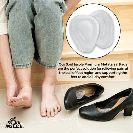 Soul Insole Metatarsal Pads - Reusable Ball of Foot Cushions