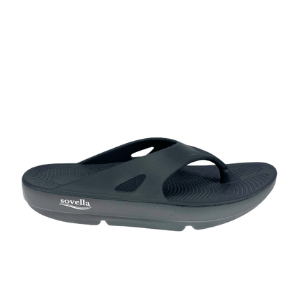 Sovella Men's Recovery Flip-Flop – Arch Support Rebound Foam Sandals, Dark GreyDark Grey2
