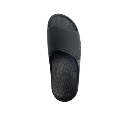 Sovella Men's Recovery Hook & Loop Slide – Arch Support Rebound Foam Sandals, BlackBLACK5