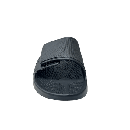 Sovella Men's Recovery Hook & Loop Slide – Arch Support Rebound Foam Sandals, BlackBLACK4