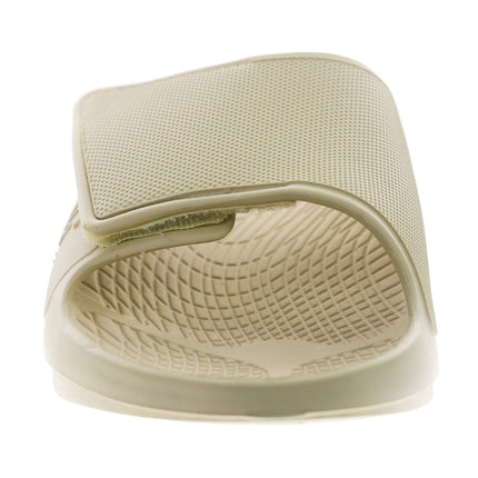 Sovella Men's Recovery Hook & Loop Slide – Arch Support Rebound Foam Sandals, Bone45