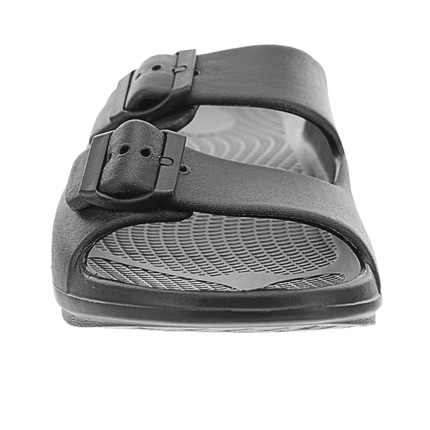 Sovella Women's Recovery Buckle Slide – Arch Support Rebound Foam Sandals, BlackBLACK4
