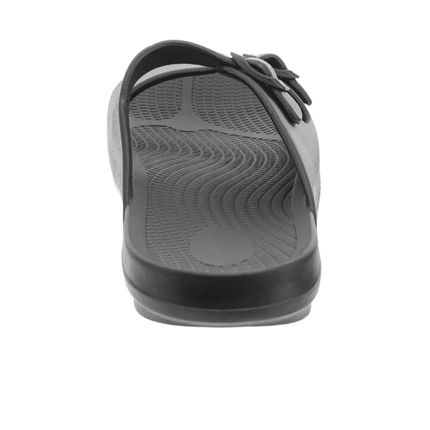 Sovella Women's Recovery Buckle Slide – Arch Support Rebound Foam Sandals, BlackBLACK5