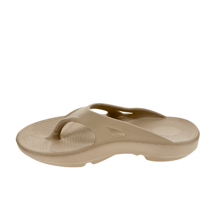 Sovella Women's Recovery Flip-Flop – Arch Support Rebound Foam Sandals, BeigeBEIGE3